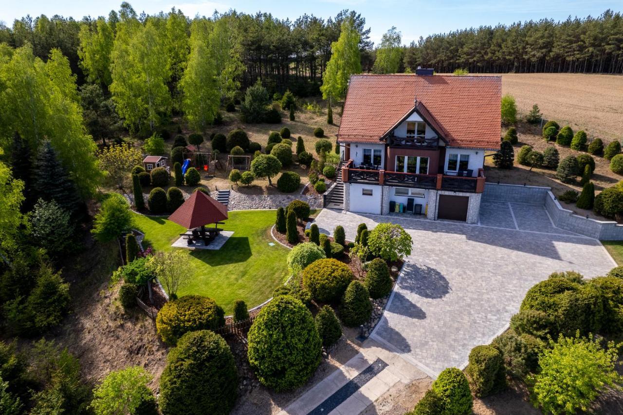 Villa Dom na wzgórzu z widokiem na jezioro Lipnica  Exterior foto